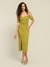 Neon Green Aelda Off-The- Shoulder Long Dress