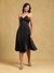 Black Strappy Solid Dress