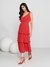Red Fashion Flair Long Dress