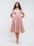 Pink Core Pleated Shirt Dress