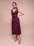 Burgundy Alvira Long Dress