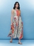 Multi Color Fashion Flair Floral  Long Dress