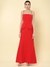 Red Winter Saga Maxi Dress