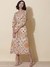 Ecru Suzani Midi Dress