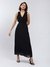 Black Camilla Solid Maxi Dress