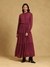 Burgundy Glay Maxi Dress