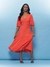 Orange Electra Midi Dress