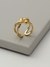 Gold Bling Criss Cross Ring