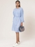 Blue Fashion Flair Shift Dress