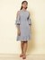 Denim Blue Fashion Flair Shift Dress