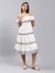 White Lyra Embroidery Off-The-Shoulder Dress