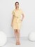 Ecru Fashion Flair Short Dress