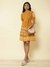 Mustard Romantic Vines Dress
