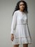 White Leisure Basics Shift Dress