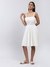 White  Leisure Basics Skater Dress