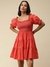 Brick Red Noelle Skater Dress