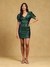 Teal Haydee Bodycon Dress