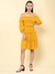 Mustard Fashion Flair Off-The-Shoulder Dress