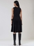 Black Winter Soiree Midi Dress