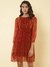 Red Haisey Paisley Shift Dress