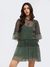 Green Caprese Short Dress
