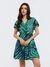 Teal Odile Short Dress