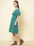 Teal Day Dreamer Off-The-Shoulder Dress