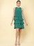 Green Aster Short Dress