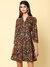 Black & Rust Mia Allover Dress