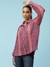 Navy Batik Paisley Shirt