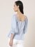 Powder Blue Fashion Flair Top