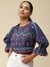 Navy Colette Crop Top