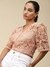 Peach Celine Crop Top