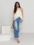 White Fashion Flair Top