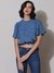 Blue Sandra Crop Top