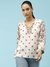 Ecru Arielle Peasant Top