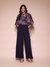 Navy Drew Peasant Top