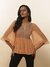 Beige Alora Kaftan Top