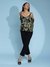 Black Janine Cold-Shoulder Top