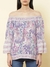 Purple Keren Peasant Top