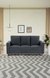neudot Roman Sofa for Living Room |3 Persons Sofa|Premium Fabric with Cushioned Armrest | Solid Wood Frame|3 Seater in Graphite Grey Color