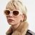 C Hardware Round Sunglasses