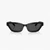 Quilted Narrow Cat Eye Sunglasses