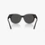 Quilted Round Cat Eye Sunglasses