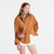 LE PLIAGE FILET CRAFT CLUTCH TERRACOTTA