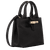 LE ROSEAU SLEEK TOP HANDLE BAG BLACK