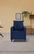 neudot Saya Sofa for Living Room | 1 Persons Sofa| Premium Fabric with Cushioned Armrest | 12 Months Warranty| Solid Wood Frame| 1 Seater in Saya Blue Colour