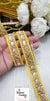 Gota Gold zari  Fusion  Yellow Fabric Embellishments