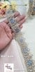 Grey Mirror Petal Cutwork Gota Lace