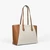 Taryn Large Signature Logo And Leather Tote Bag